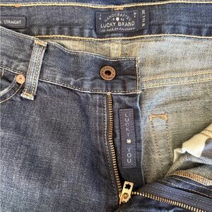 Lucky Brand Men's Dark Blue Straight Jeans